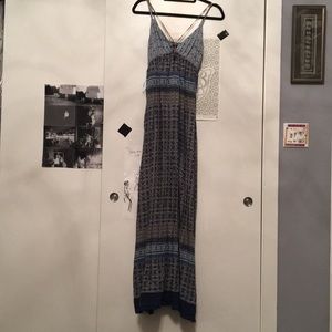 Zara blue maxi dress